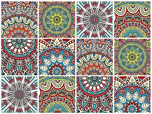 Hoyoyo - 12 Pegatinas De Mosaico Para Azulejos Y Azulejos