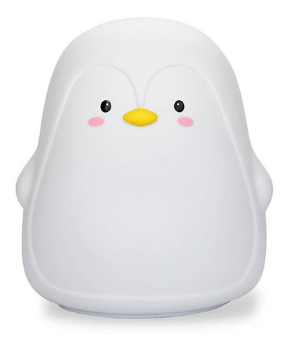 Lámpara Velador Luz Led Silicona Recargable Pingüino