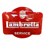 Cartel Enlozado  Lambretta Enamel - A Pedido_exkarg