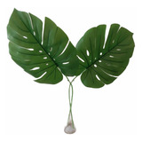 Hojas Monstera Costilla De Adan Con Varilla 84 Cms Pack X 2