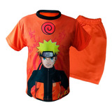 Conjunto Playera Y Short Compatible Con Naruto