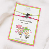 Kit Pulseiras Casal Amizade Cosmo E Wanda Magnéticas