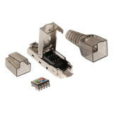 Conector De Red Cat6a Rj45 Modulares Conectores