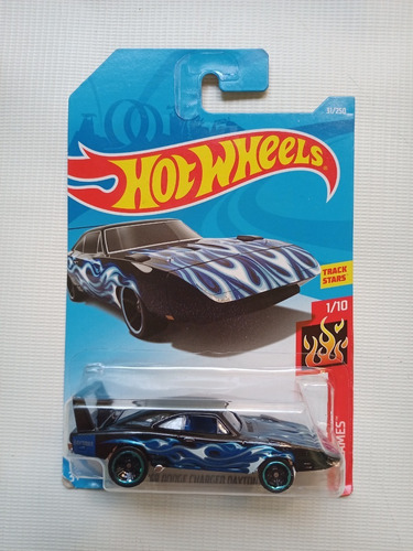 69 Dodge Charger Daytona 1/10 Azul Hot Wheels.