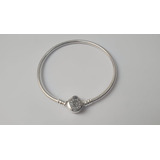 Pulsera Corona Logo Pandora Diamond Plata Original C/estuche