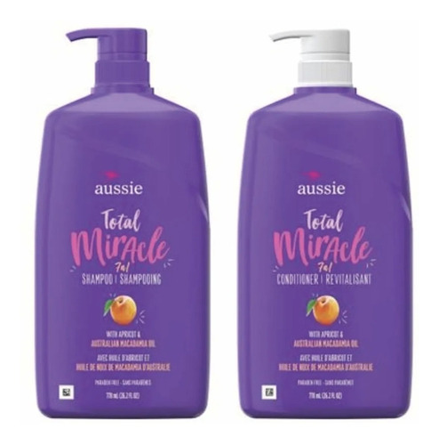 Shampoo + Condicionador Aussie 7n1 Total Miracle 778ml