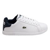 Tenis Lacoste Graduate Jr En Blanco 41suj0006mx_042