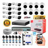 Cámaras De Seguridad Dahua1080p Kit Dvr 16ch + Disco Duro 2t
