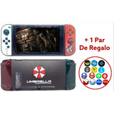 Funda Protector Carcasa Nintendo Switch Umbrella + Par Thumb