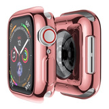 Protector De Carcasa Tpu Para Apple Watch Fegwilde Gold Pink