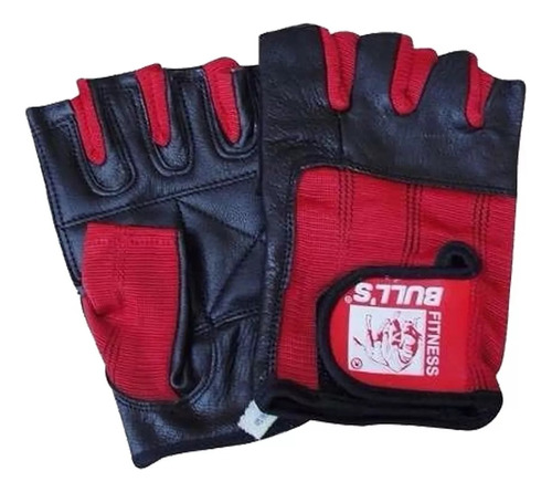 Guantes Fitness Bulls 17058 Pesas Cuero Pique Gym Gimnasio