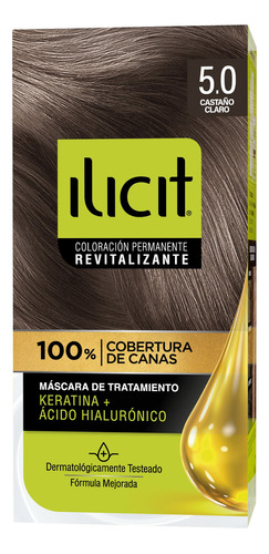  Tintura Ilicit Carta Completa Tono 50 Castaño Claro