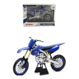 Moto Yamaha Yz-450f Azul, Escala 1:12.