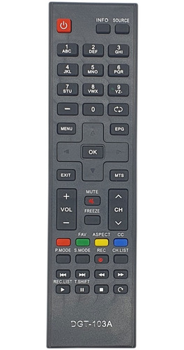 Control Genérico Compatible Daewo Smart Tv + Pilas 