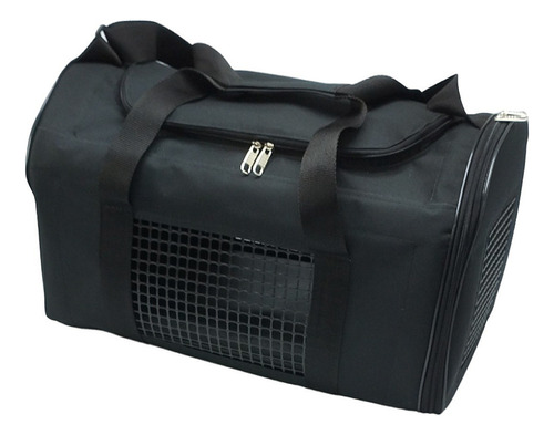 Bolso Transportador Negro Mascotas Perro Gato Chico Grande