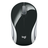 Mouse Mini Inalámbrico Logitech  Color Collection M187 Negro