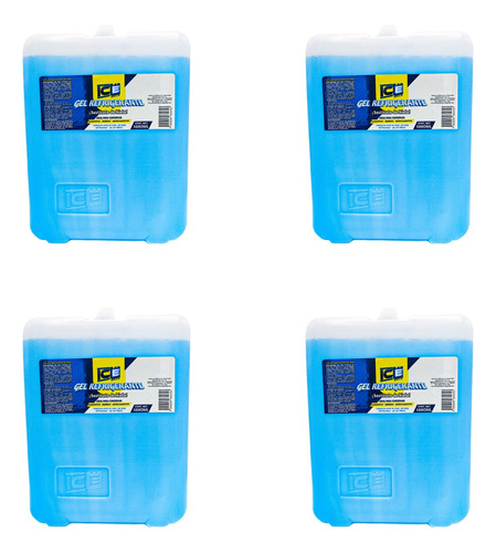 Gel Refrigerante Ice Brick 1000 Ml Paquete De 4 Piezas