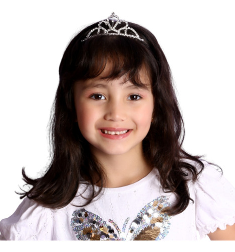 Tiara De Princesa Coroa Com Strass Infantil