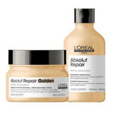 Loreal Kit Absolut Repair Shampoo 300ml+ Máscara Golden 250g