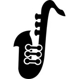 Vinilo Decorativo Siluet Saxofon 