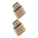 2 Hdmi Dummy Plug 4k Emulador Sin Cabeza Pantalla Fantasma