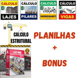 1600 Planilhas Engenharia Civil Calculo Estrutural + Projeto