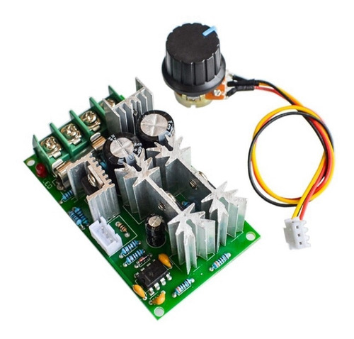 Controlador Pwm 20a 10v-60v Dc Controle De Rotação Motor Dc