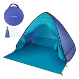 Carpa De Playa Plegable Tomshoo Con Bolsa De Transporte