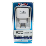 Kit Carregador Micro-usb V8 Kingo 1.2a 5v P/ Galaxy J2 Core