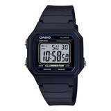 Reloj Casio W-217h Digital Quartz Original Hombre Time Square Color De La Correa Negro Color Del Bisel Negro Color Del Fondo Agua