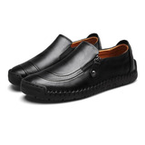 Hombre Diseño Cremallera Zapatos Casual Mocasines 38-48