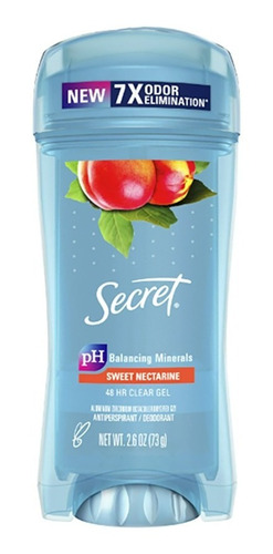 Desodorante Secret Clear Gel 48h Nectarine 73g Importado Eua