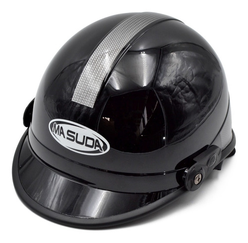 Casco Tipo Cachucha Moto Chopper Bici Abs Resistente Negro