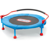 Trampolín Little Tikes Azul Infantil Con Polipropileno Color De La Lona De Salto Negro Color Del Cobertor De Resortes Azul Marino