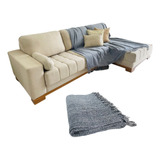 Manta Pequena Ideal Sofa 2 Lugares E Poltrona 100% Algodão