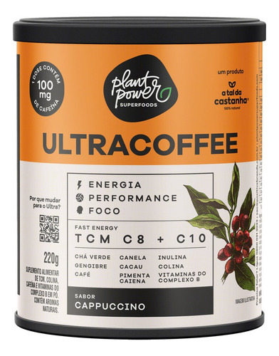 Suplemento Ultracoffee Cappuccino 220g A Tal Da Castanha