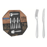 Kit Para Pizza 14 Piezas Tramontina Laguna Acero Inoxidable