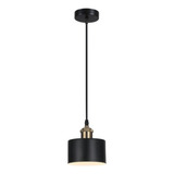 Lampara Colgante Porta E27*1 Negro Iluminación Luces Deco