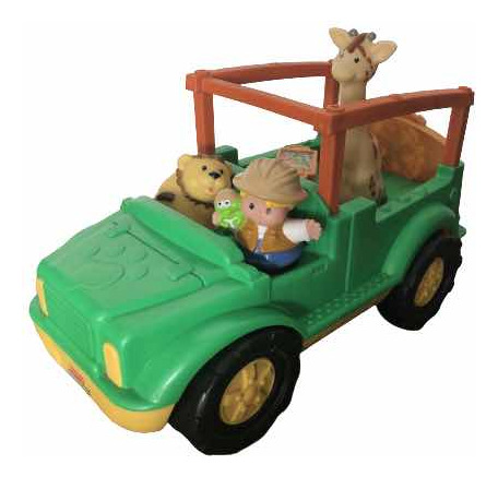 Fisher Price Little People Safari Jeep/auto+ Animales+muñeco