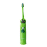 Escova Dental Elétrica Infantil Kids Sapo Verde - Techline