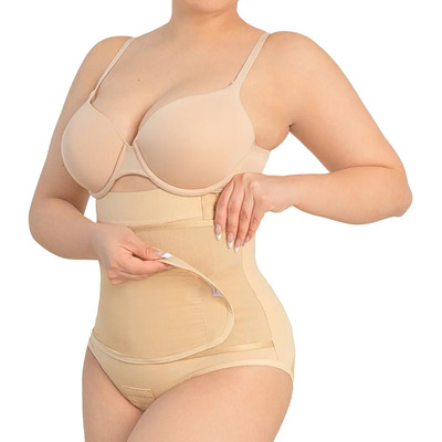 For Moms Panty Faja Postparto Post Cesarea Alta Moldeador Color Nude Talla M | Meses sin interés