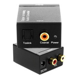 Adaptador Conversor Óptico Toslink E Coaxial S/pdif Para Rca