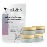 Azuna Ambientador Y Gel Eliminador De Olores, Kit De 4 Habit