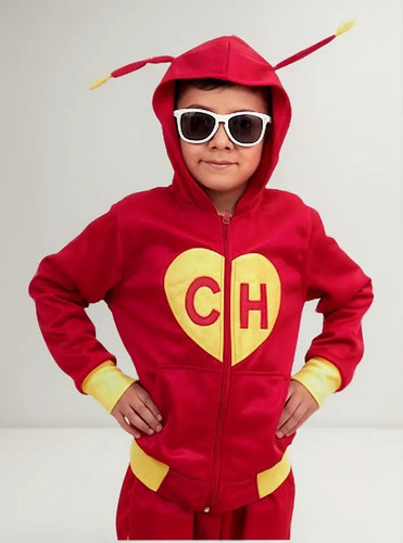 Pants Y Chamarra Disfraz Chapulin Colorado Para Niño