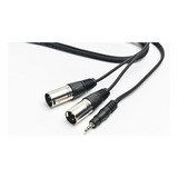 Cable Profesional Mini Plug A 2 Canon Xlr Pro Audio 1,8 Mts