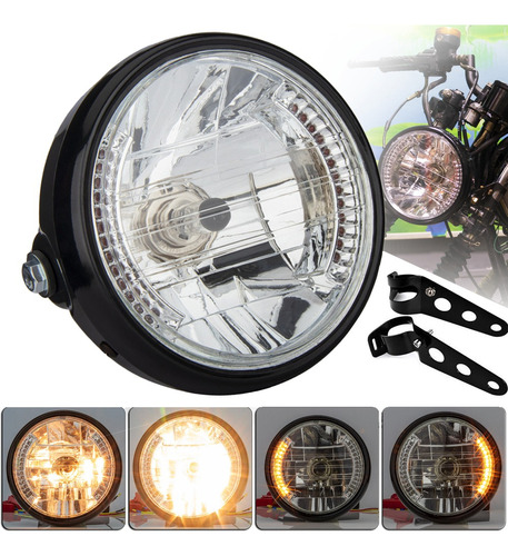 Faros Universales Modificados De 6.5 In Para Moto Harley