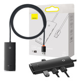 Adaptador Hub Baseus Usb A + 4 Portas Usb Cabo De 1 Metro