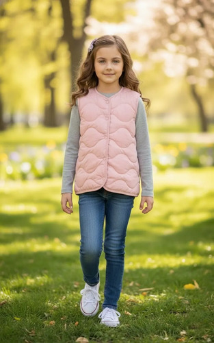Chaleco Niño Niña Unisex Hermoso Calientito Chamarra -40%des