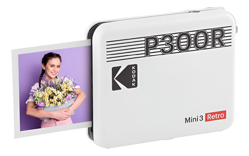 Kodak Mini 3 Retro Impresora Portatil Blanca + 68 Hojas