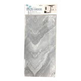 Pack 5 Láminas Papel Mural Adhesivo Efecto Mármol Gris 30x60